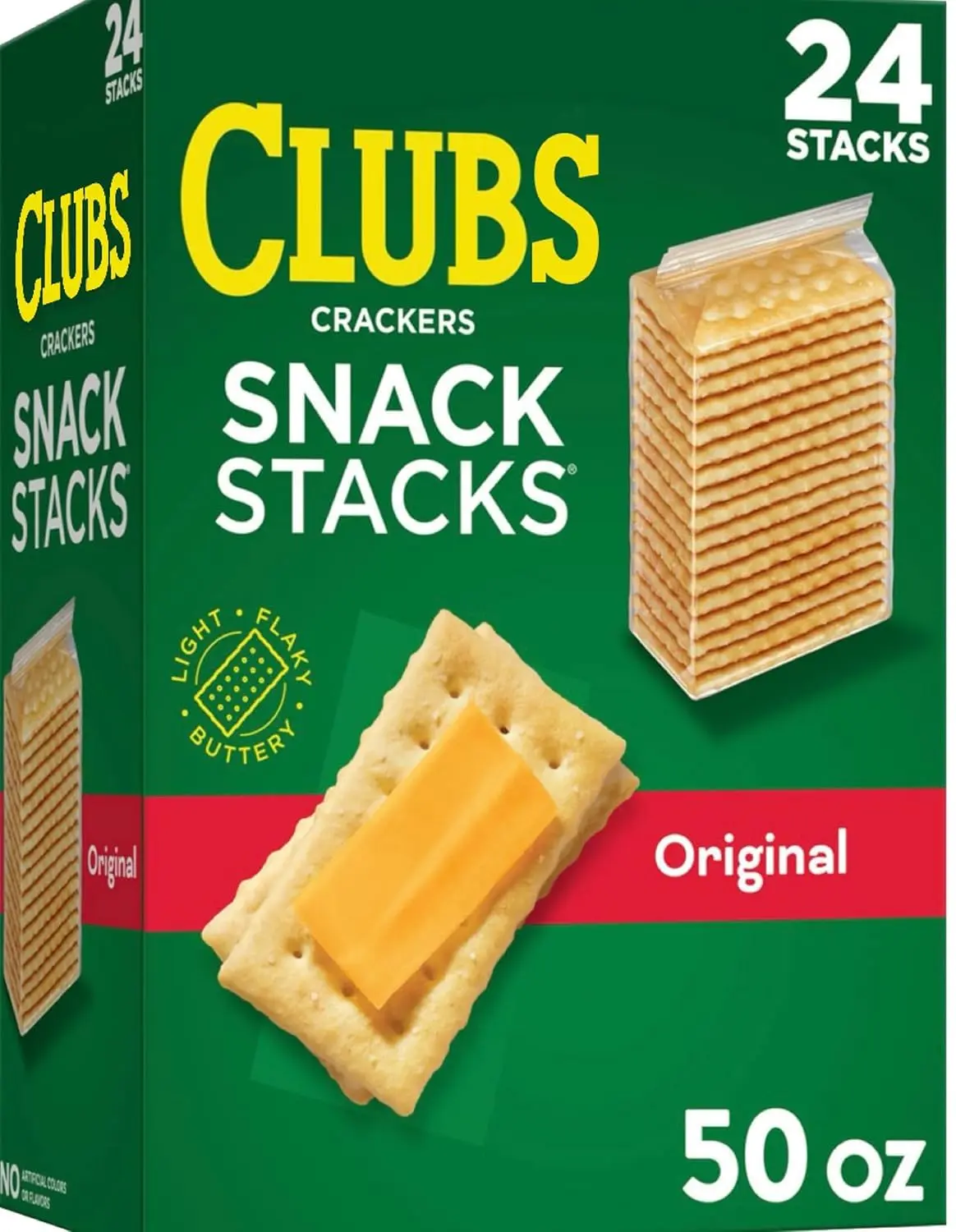 Clubs Crackers Snack Stacks, 2.08 oz, 24 Pack (1 Box)