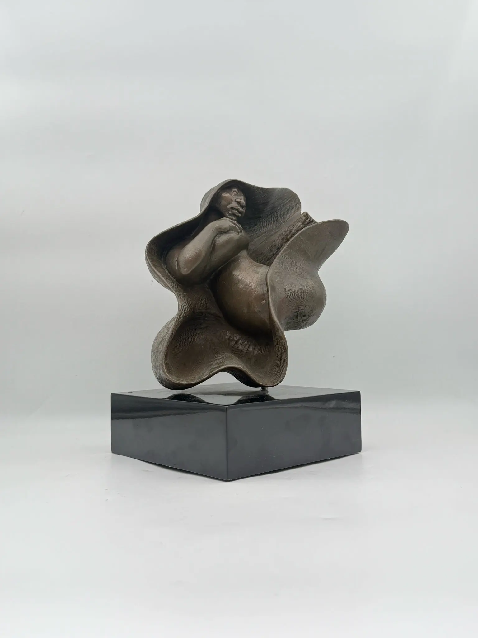 Erwin Binder Bronze Sculpture On Rotating Plinth