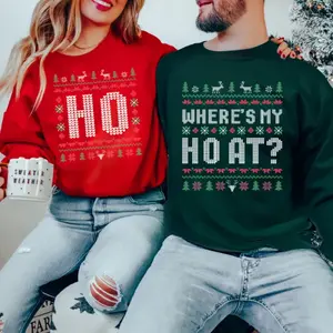 Matching Couple Christmas Sweatshirt, Funny Ugly Xmas Sweater, Gift idea for Christmas
