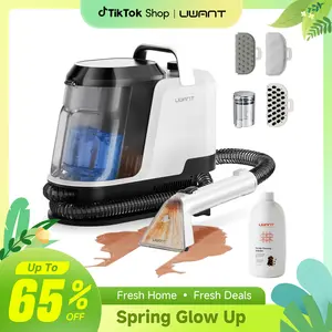 Uwant Y100 Carpet Cleaner Machine 18Kpa PowerfulSuction Upholstery Cleaner for Pet, PortableCarpet Cleaner with Cleaning Tools&Self-cleaning for Spot, Cars,Rug,Furniture