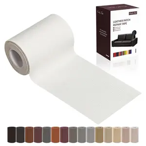 Leather Repair Patch Tape, White  x  Inches Self Adhesive Leather Repair Kit for Furniture, Car Seat,Vinyl Leather Repair Kit for Office Chairs, Couch, Sofa, Luggage