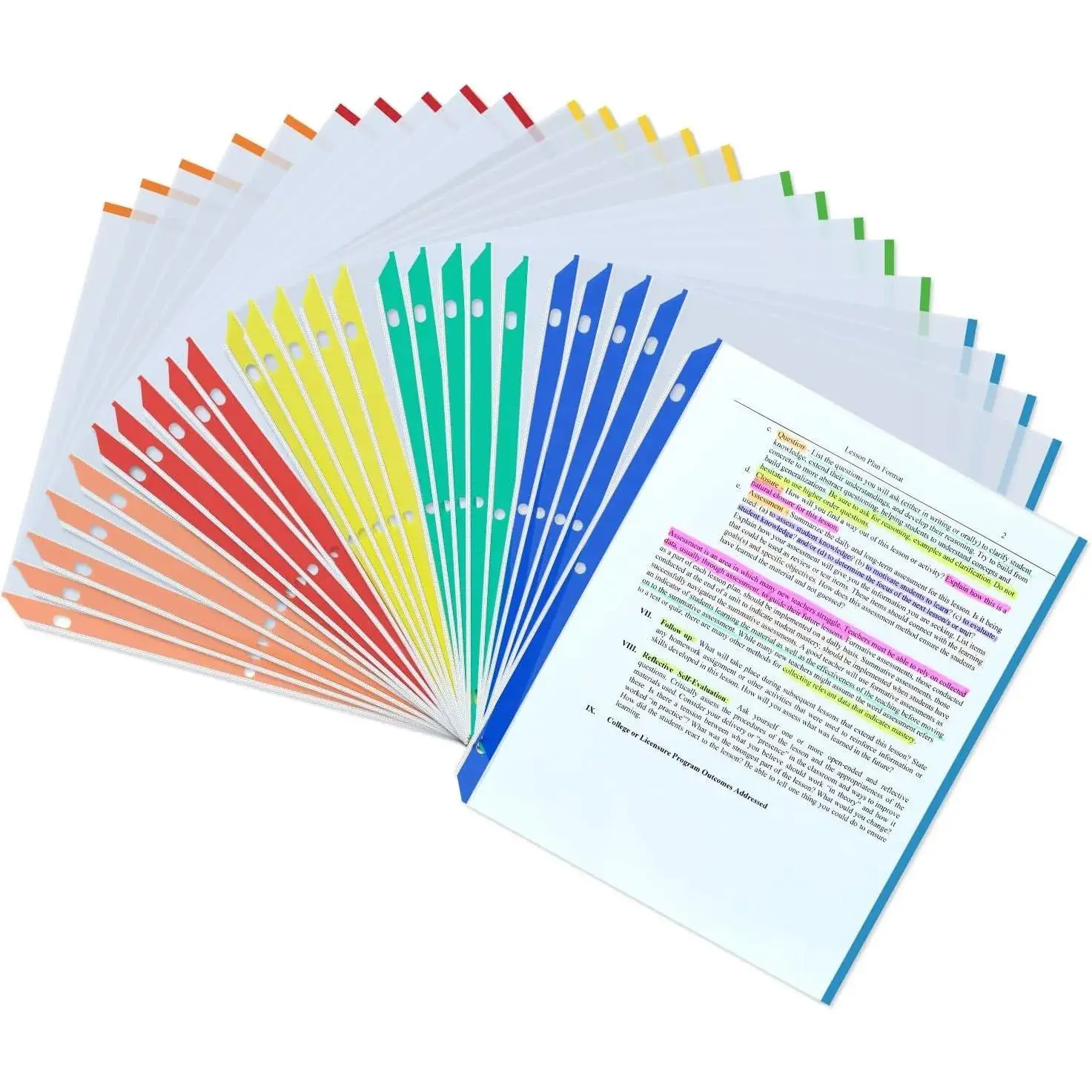 Sheet Protectors, Heavy Duty Page Protectors 8.5 X 11 Sheet Protectors for 3 Ring Binder, Clear Sheet Protectors, Plastic Sleeves for Binders