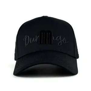 " DURANGO "  Signature Embroidered & Metal Cap ( Black / Black )