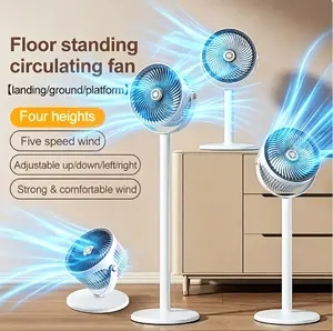 General Motors' new model of circulating floor fan, 360° swivel upright fan, 5 modes, built-in fragrance box to purify air and repel mosquitoes. Suitable for 100-foot base fans for rooms, foldable bedroom fans, camping and office use fans.