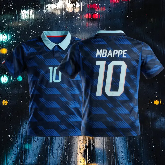 2026 New Home Blue Away Green No.10 Mbappe No.7 Dembele Short-Sleeved Long-Sleeved Soccer Jerseys
