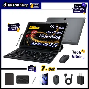 【TikTokShopTechVibes】MAXPad 2026's 10.1 inch Smart AI new Tablet Android15 16GB+64GB 6000mAh big battery,tablets bundle with Keyboard,Case ,mouse,USB-C Adapter,bluetooth,5GWIFI Entertainment,Dual camera,widevine l1,Streaming,Mother's Day gift for 2026