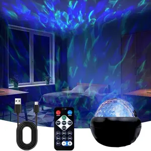 USB Powered Starry Sky Projection Lamp with Remote, Multicolor Changing Lights for Bedroom and Living Room Decor, Perfect Gift Choice