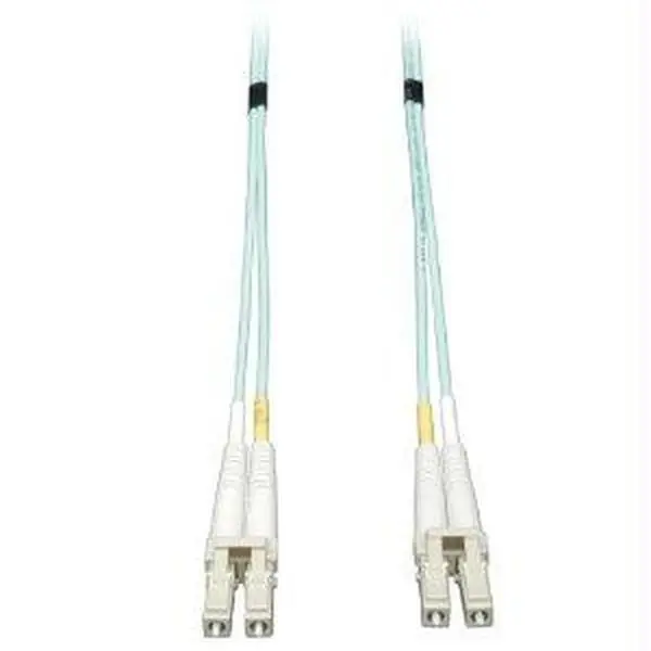 Tripp Lite N820-30M 10GB Duplex Mode Fiber Patch Cable - LC/LC Ports, 50-125 OM3 Multimode, LSZH Jacket, Aqua, 30m, Supports Fiber Link