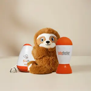Shusher Trio Bundle - Original Baby Shusher Firefly & Sloth 3-Piece Set for Newborn to Toddler Sleep Calming with Signature Shhh Sound