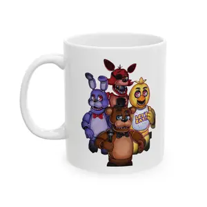 Gingerbread Cookie Mug, Five Nights 2 Mug, Christmas Holiday Gift, Festive Mug, Merry Christmas Mug, Cute Gingerbread Christmas Cup, Holiday Decor Mug