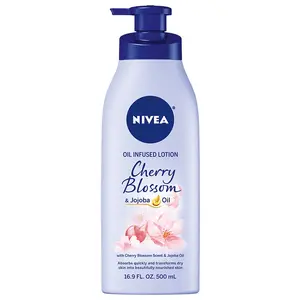 NIVEA Oil Infused Body Lotion, Cherry Blossom and Jojoba Oil, 16.9 Fl Oz Beiersdorf