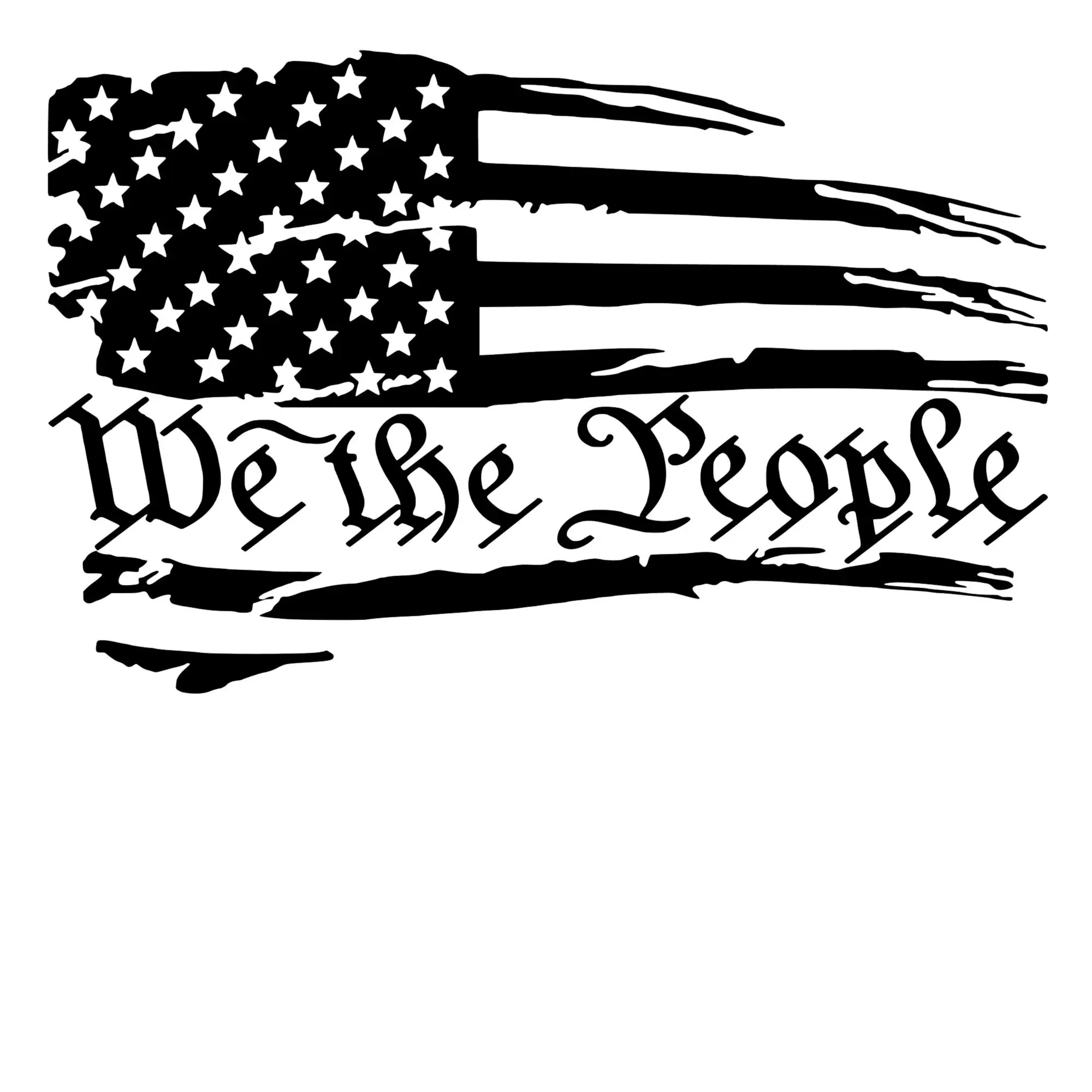 we the people flag vinyl decal car window choose color and size we the people flag vinyl decal car window choose color and size