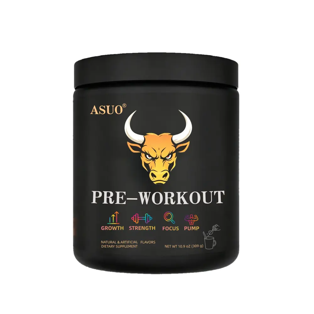 ASUO Original Formula High-Stim Nootropic Pre-Workout Powder - 30 Servings, 300g, Energy Boost Carbohydrate Supplements, Gluten-Free, Vegetarian, Plant-Based Fitness Supplement for Energy & Focus, 12-Month Shelf Life