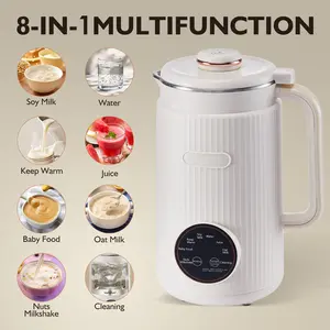 20oz Nut Milk Maker Machine - Multi-Functional Automatic Almond with 10 Blades, Plant-Based, Oat, Soy, and Dairy Free Beverages,Auto-clean/Room Temp/Keep Warm/Boil, White