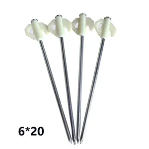 Multipurpose iron nail outdoor camping canopy tent bold windproof luminous nail 6 * 20cm steel nail beach nail