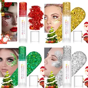Body and facial High Quality Glitter with long-lasting shine, suitable for holiday and Christmas party makeup