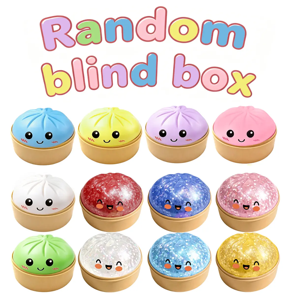 Pelota Antiestrés Dumpling Squishy – Juguete Sensorial TPR Con Vaporera, Para Oficina Y Regalo