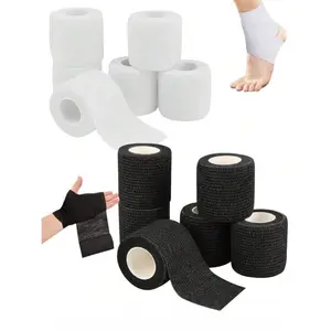 Self-Adhesive Elastic Bandage Roll, Protective Gear, Supports Fingers, Ankles, Wrist, Waist, Knees, Elbows, Ideal for Soccer, Basketball, Running, Fitness, Badminton, Tennis