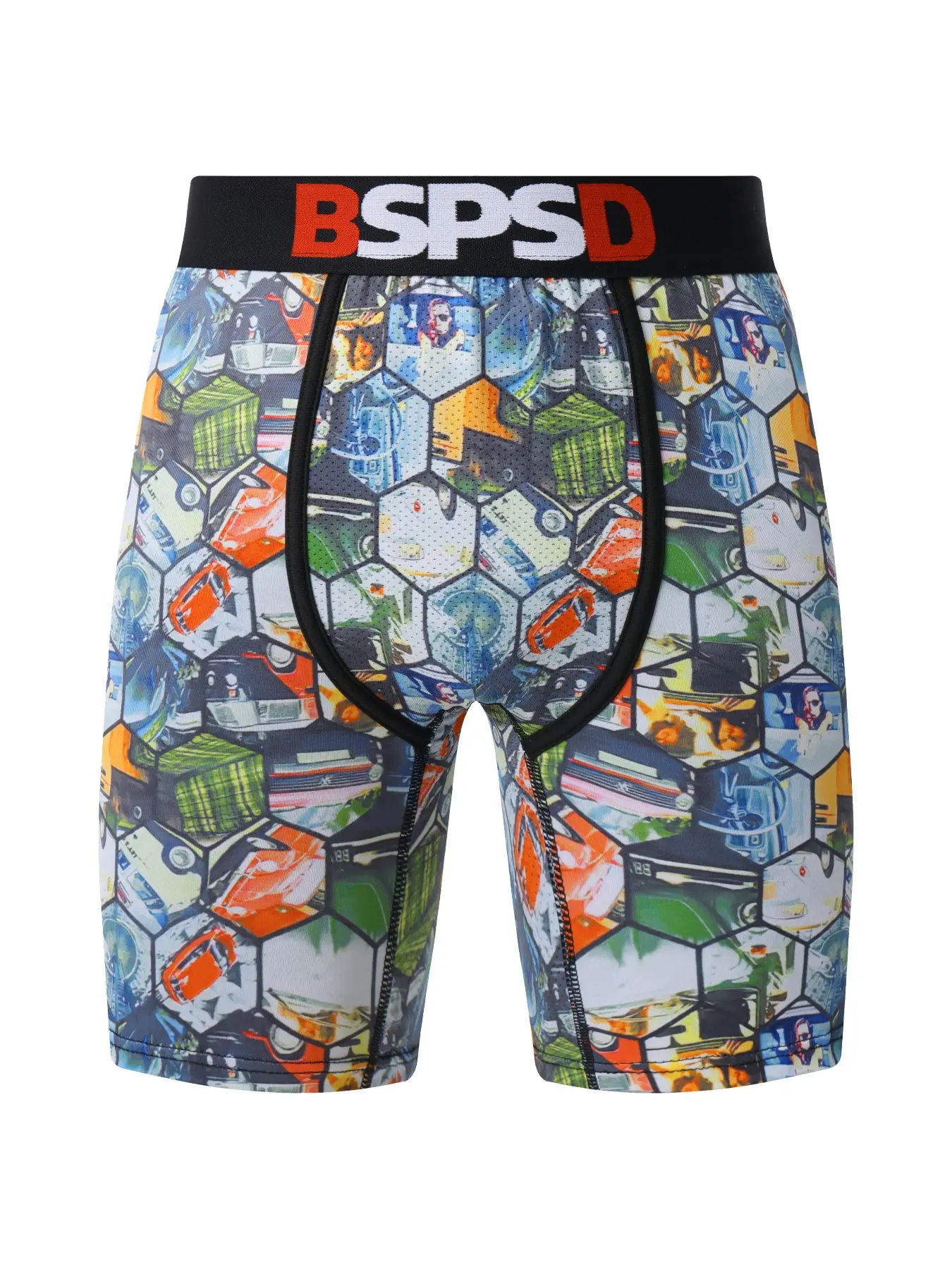 Men's Fashion Geometric Print Underwear Set, Comfortable Breathable Gym Shorts, Swimwear Shorts, Swimsuit Shorts, Swim Bottoms, Summer Swim Bottoms, Sweat-Wicking Swimming Trunks, All-Season Wear