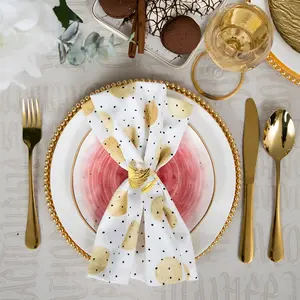 12pcs Gold Leaf Napkin Rings Set Table Napkin Holder Metal Leaves Napkin Holder Rings Dining Table Decoration for Anniversary Wedding Birthday Christmas Easter Thanksgiving Party Gold