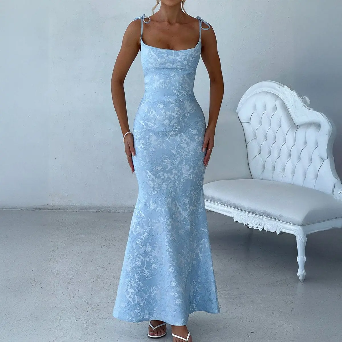2026 Elegant Evening Dress With Hip-covering Suspender - TikTok Shop