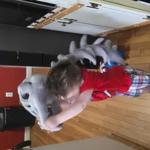 Halloween Dinosaur Skeleton Costume Realistic Plush Skull for Adults & Kids