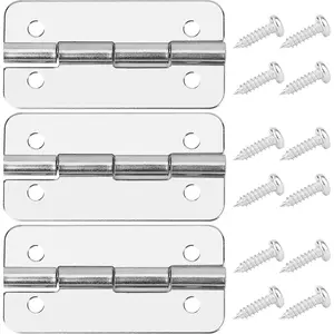 3 count Cooler Hinges for Igloo, Stainless Steel Cooler Hinges Replacement , Compatible with Igloo Style Ice Chests
