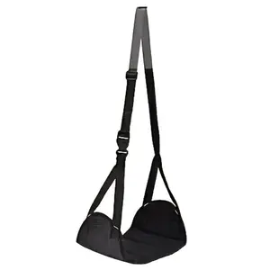 Portable Travel Foot Hammock, Adjustable Height Airplane Footrest, Travel Foot Stool, Travel Accessories for Airplane, Train, Office