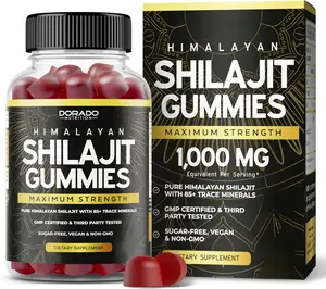 Shilajit Gummies 1000mg (Pure Himalayan Shilajit Gummies for Men & Women Gold Grade with 85+ Trace Minerals with Fulvic Acid) - Energy & Immunity Support - Third Party Tested, Non GMO, Vegan, USA Made