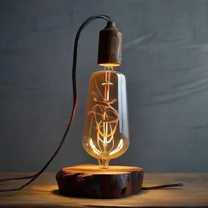 Wood office lamp