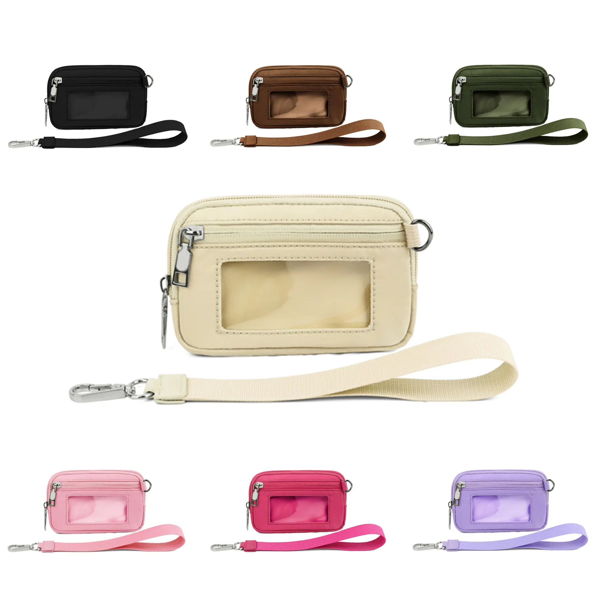 their is wallet - The Iris' Wallet - Key Chain Wallet - Waterproof Zipper ID Holder Wallet - Very suitable for carrying when going out, and can also hold small items such as lipstick