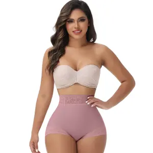 Curveshe Invisible Low Waist Seamless Faja Short Breathable Lace Shapewear for Women's Everyday Wear