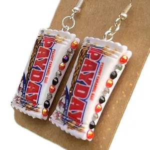 Handcrafted Payday-Inspired Dangle Earrings for Women, Chic Style Hypoallergenic Earrings Set, Fashion Accessories for Women