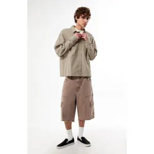 Pacsun Men's Micro Plaid Flannel Long Sleeve Shirt