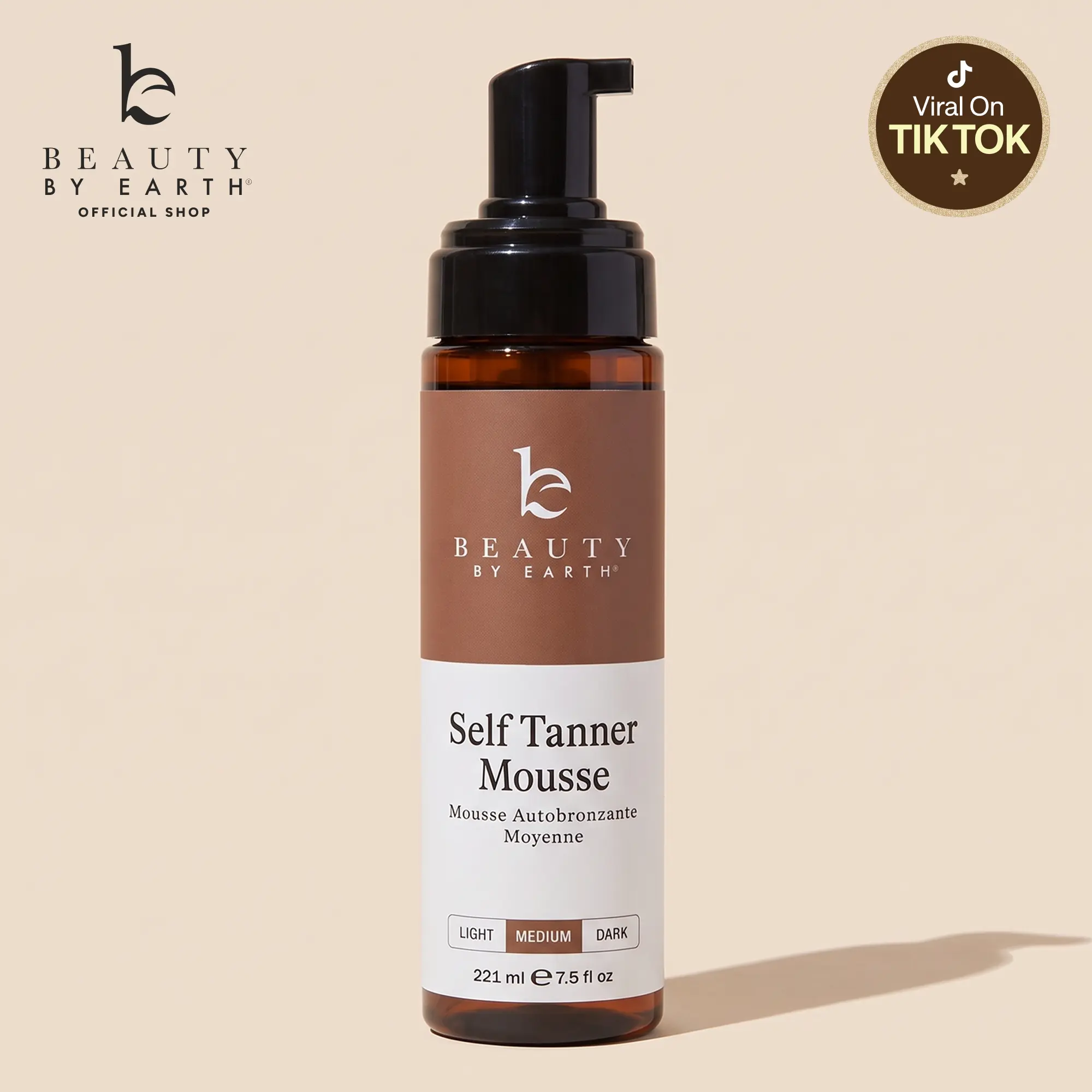 Beauty by Earth Self Tanner Body Mousse - Best Gradual Tan Golden Natural Bronzed Sunless Safe Tanning Glow Made in USA Cruelty Free Non Sticky Streak-free for All Skin Types