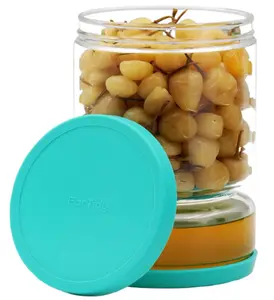Glass Pickle Jar with Strainer Flip - Airtight Pickle Container, 50.72oz