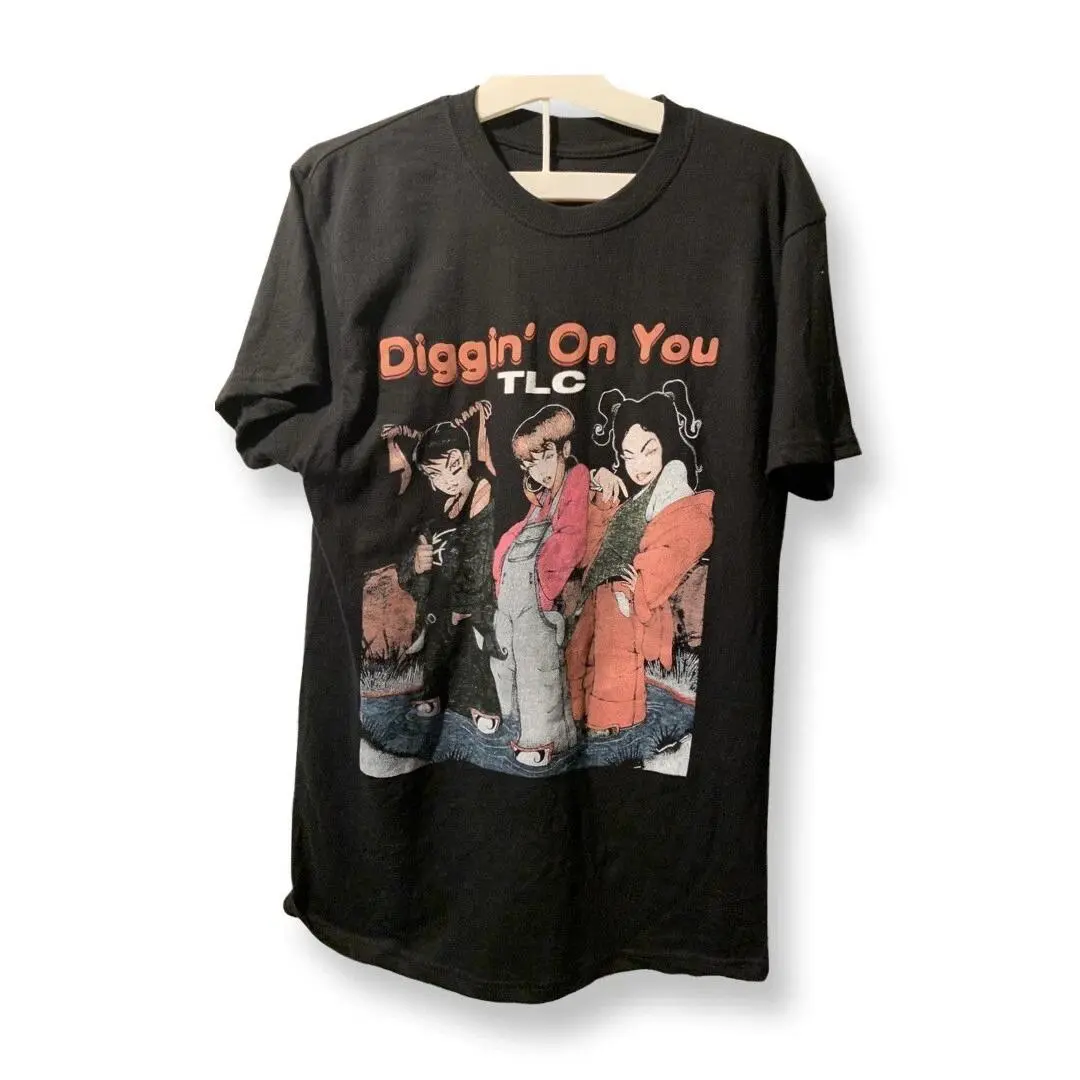 TLC Diggin' On You Graphic T-Shirt, Vintage 90s R&B Music Tee, Retro Concert Style Shirt, Unisex Heavy Cotton Tee
