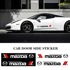 Mazda Car Body Decoration Sticker, Waterproof Side Marking Decal for Mazda Customization, Durable Vehicle Exterior Accessory