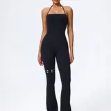 【Black Friday】Women's Casual Sleeveless Yoga Jumpsuit, Stretchy Sports Jumpsuit, Soft Nylon Elastane Fabric, No Padding, Yoga Workout Jumpsuits for Daily Wear, Outdoor Training, Gym Workouts