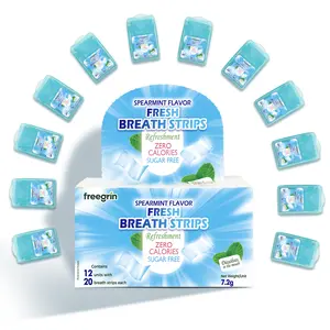 Fresh Breath Strips 4 Flavor Pack | Sugar Free Dissolving Mouth Strips for Instant Fresh Breath