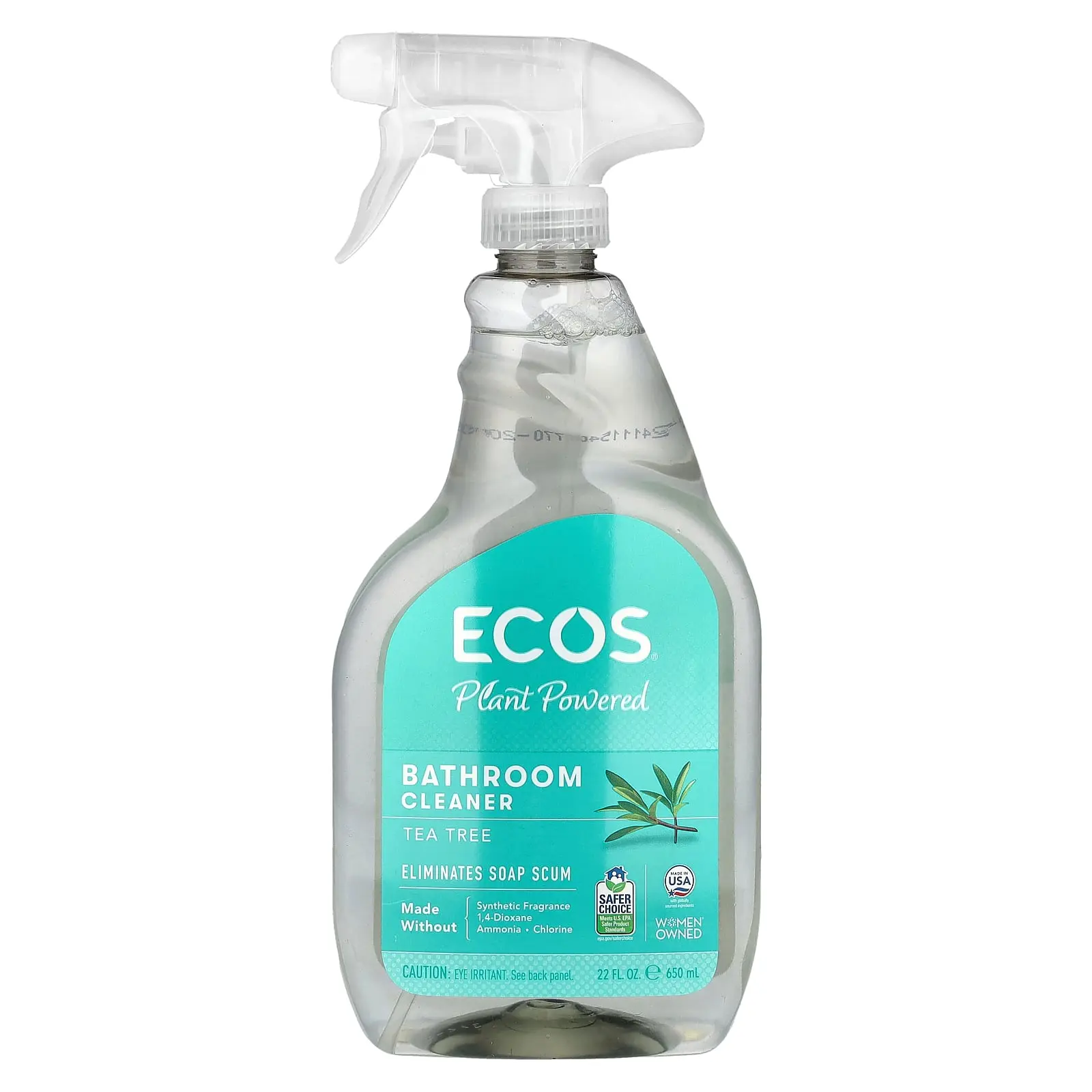 Ecos®, Plant Powered Bathroom Cleaner, Tea Tree, 22 fl oz (650 ml) Ecos®, Plant Powered Bathroom Cleaner, Tea Tree, 22 fl oz (650 ml)