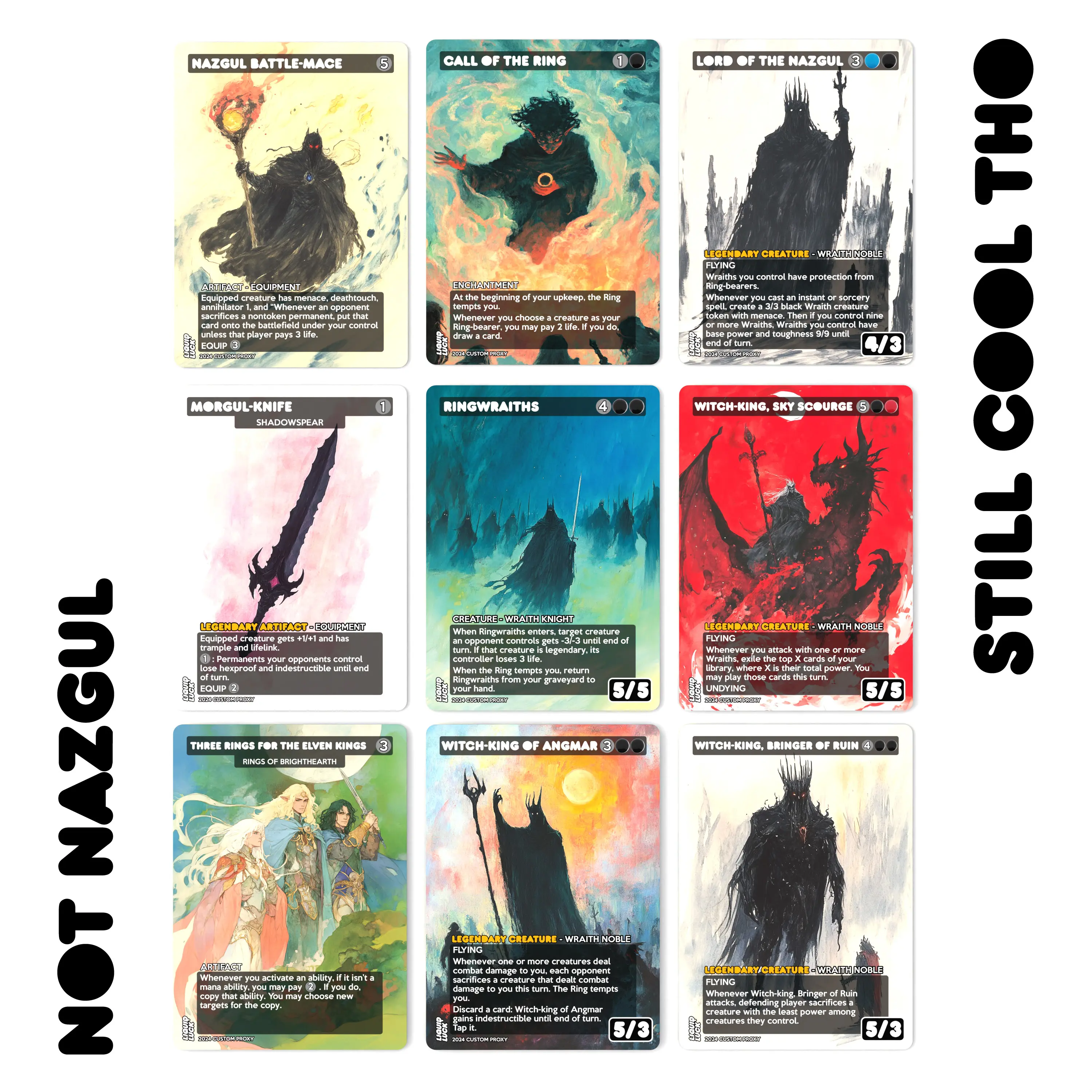 Nazgul Mega Proxy Bundle | 9 Nazgul Versions, Orcish Bowmasters, The One  Ring, and More! Perfect for Commander/EDH Decks! Mtg Fans Shadowy World Art  Style - TikTok Shop