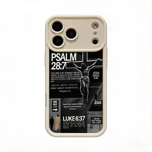 God's Plan Pattern TPU Phone Case for iPhone 17 Pro Max 16 15 14 Plus 13 12 Mini 11 XR X XS Air E Shockproof Full Camera Protection Durable Slim Silicone Cover Smartphone Casing