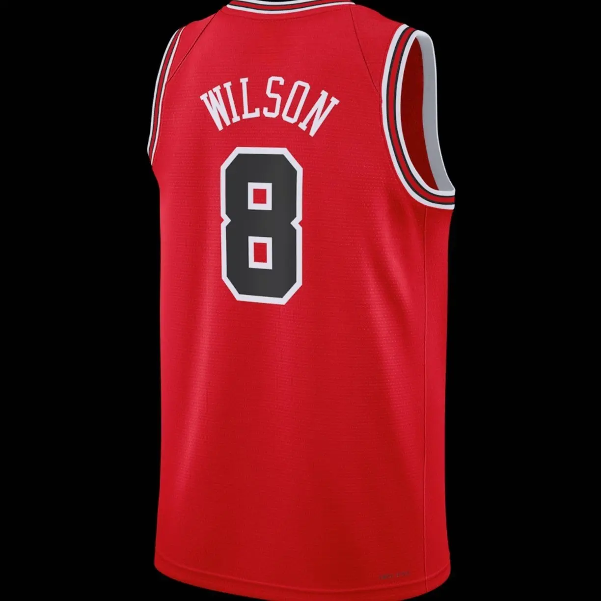 Unisex Basketball #8 Wilson Chicago Team 2026 Draft Swingman Jersey - Icon Edition - Red