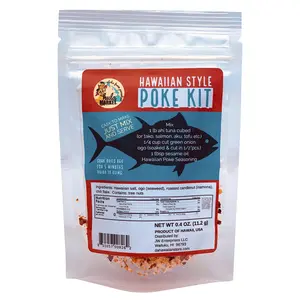 Hula Market Hawaiian Poke Kit with Seasoning Mix and Dried Ogo