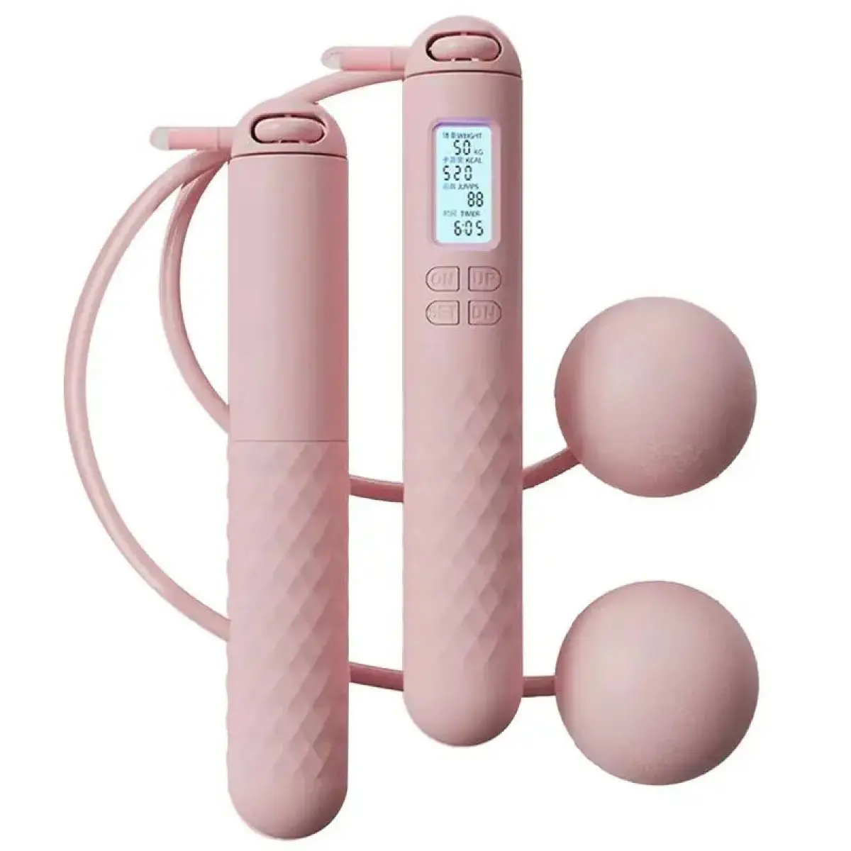 Ropeless Jump Rope With Counter Fitness Weighted Skipping Rope Smart Cordless Counting Skipping Rope For Fitness Accessories jum  propes calorie counter