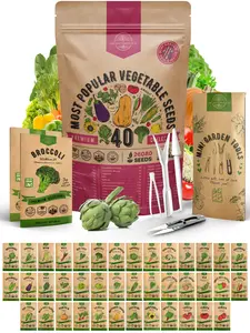40 Vegetable Seeds Variety Pack