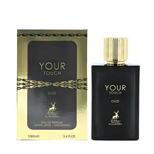 Maison Alhambra Your Touch Oud for Unisex Eau de Parfum Spray, 3.4 Ounce