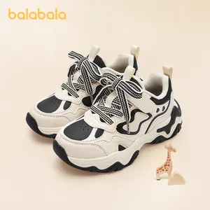 Balabala children's shoes children's sports shoes girls pops shoes 2025 spring new tide casual shoes non-slip shoes