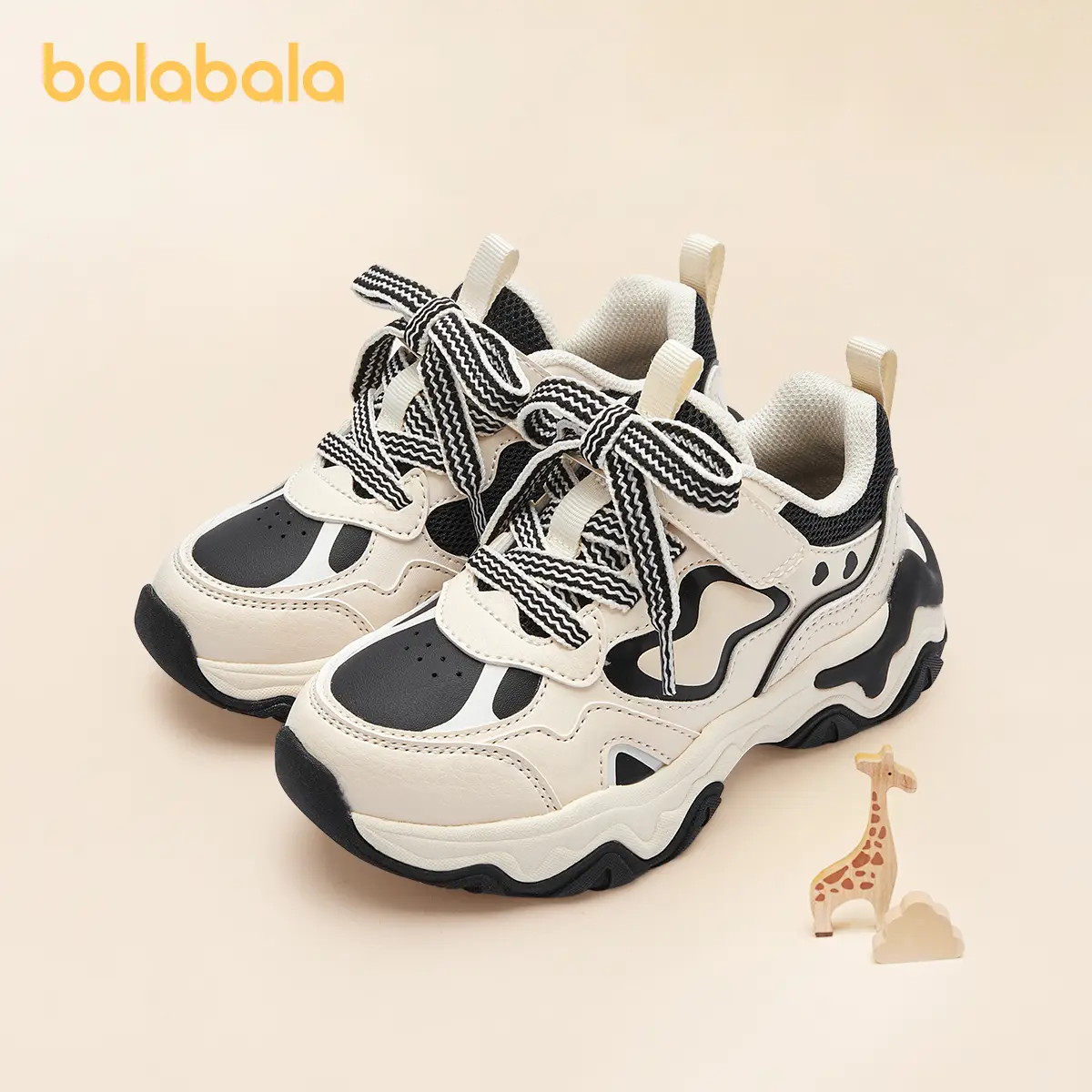 Balabala children's shoes children's sports shoes girls pops shoes 2025 spring new tide casual shoes non-slip shoes